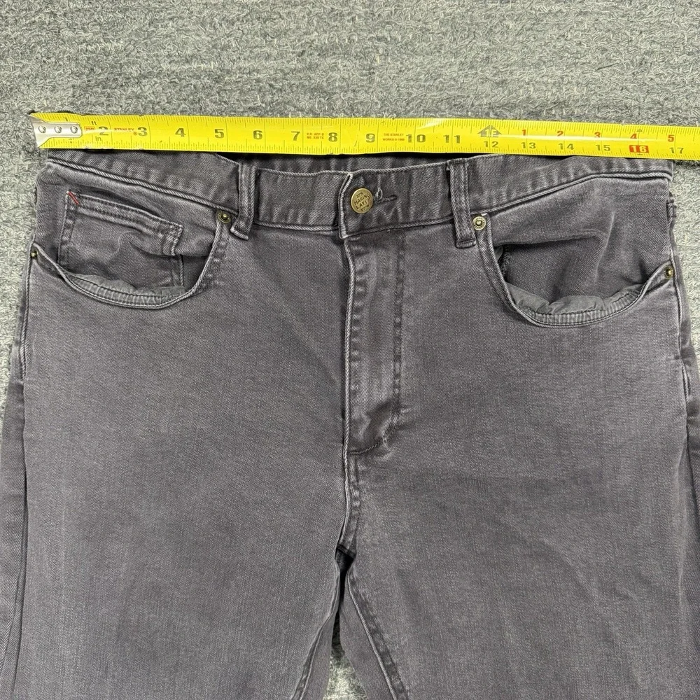 Marine Layer Pants Mens 34x32 5 Pocket Slim Straight Twill Casual Dark Gray